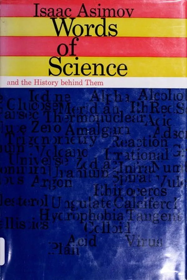 Capa de Words of science, and the history behind them