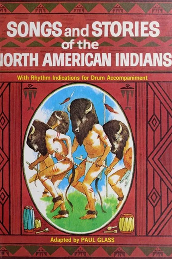 Capa de Songs and stories of the North American Indians, with rhythm indications for drum accompaniment