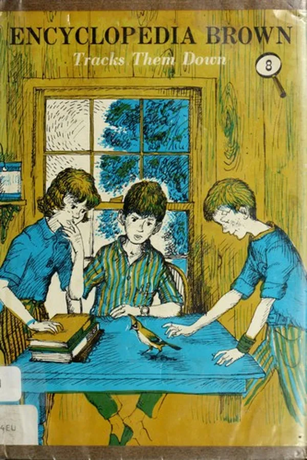 Capa de Encyclopedia Brown Tracks Them Down