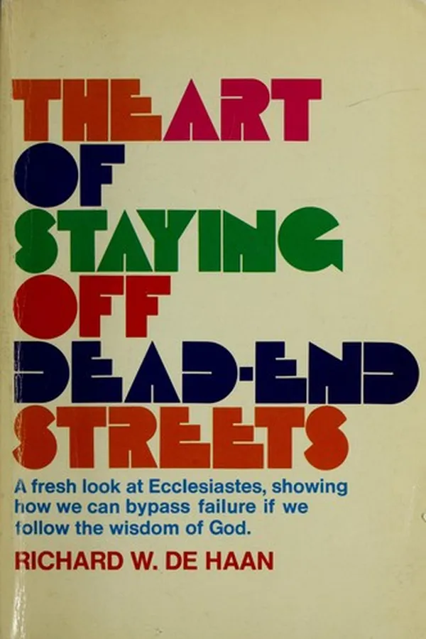 Capa de The art of staying off dead-end streets