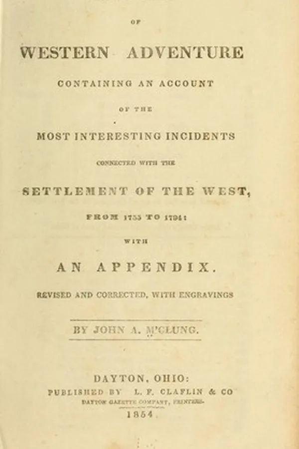 Capa de Sketches of western adventure, containing an account of the most interesting incidents connected with the settlement of the West, from 1775 to 1794