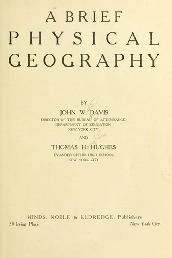 Cover of A brief physical geography