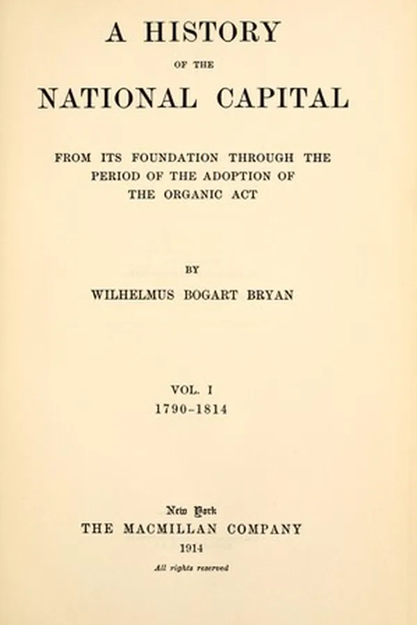 Capa de A history of the national capital
