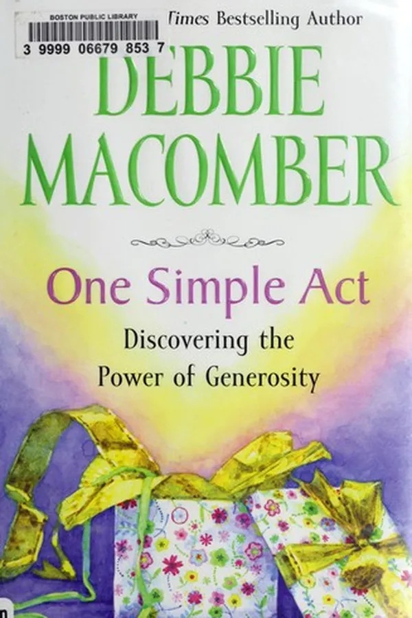 Cover of One simple act