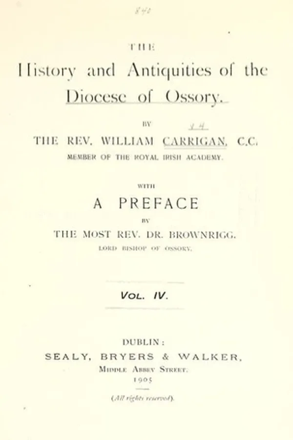 Capa de The history and antiquities of the diocese of Ossory