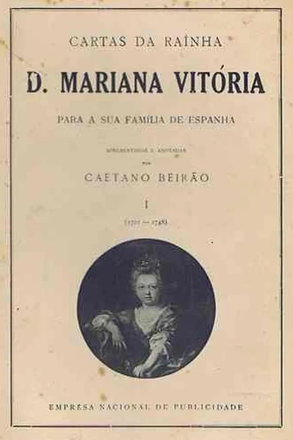 Capa de Cartas da Rainha D. Mariana Vitória para a sua família de Espanha