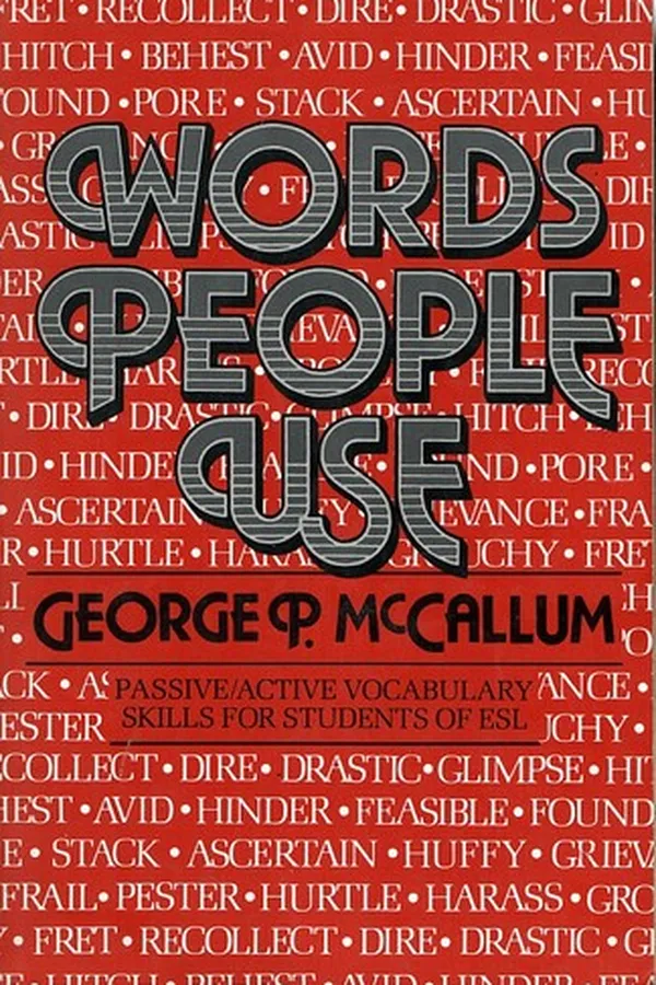 Capa de Words people use