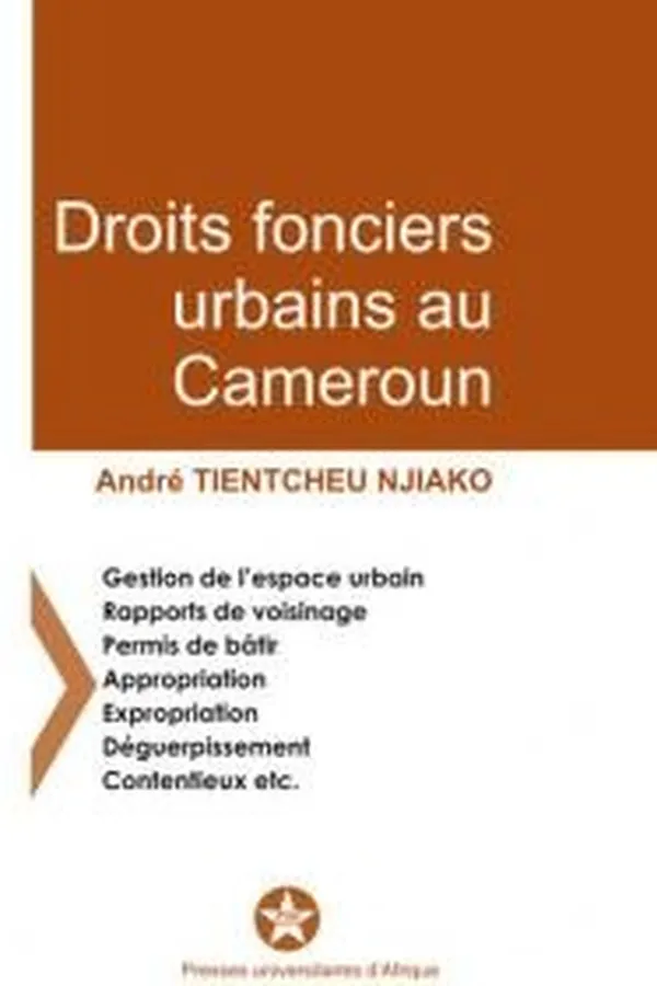 Capa de Droits fonciers urbains au Cameroun
