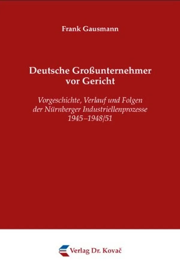 Capa de Deutsche Großunternehmer vor Gericht