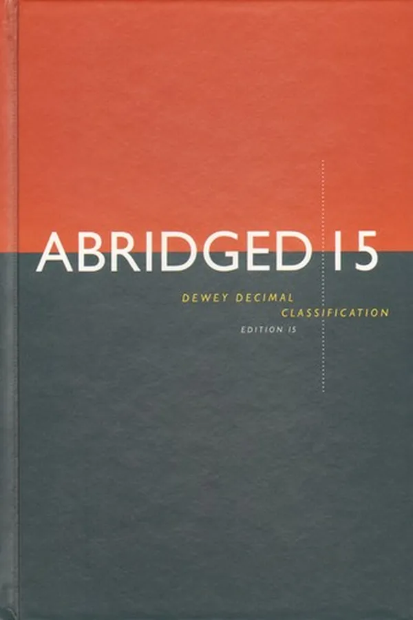 Capa de Abridged Dewey decimal classification and relative index