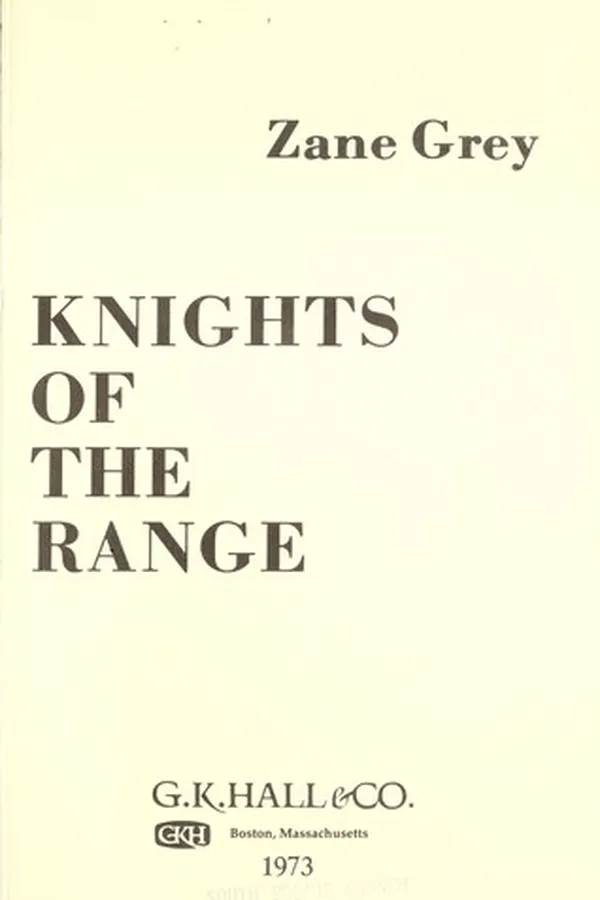 Capa de Knights of Range