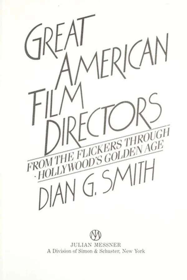 Capa de Great American film directors