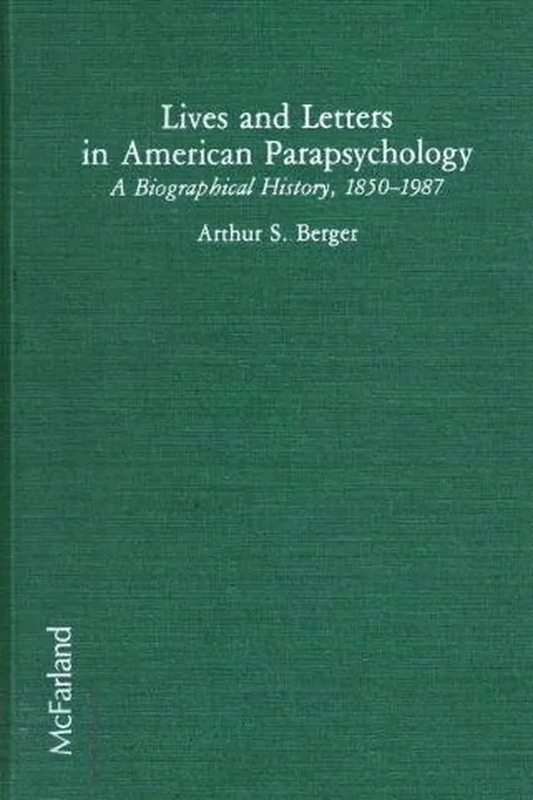 Capa de Lives and letters in American parapsychology