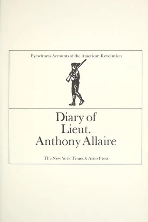 Capa de Diary of Lieut. Anthony Allaire