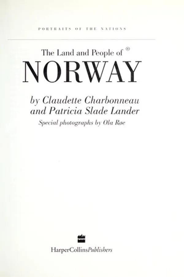 Capa de The land and people of Norway