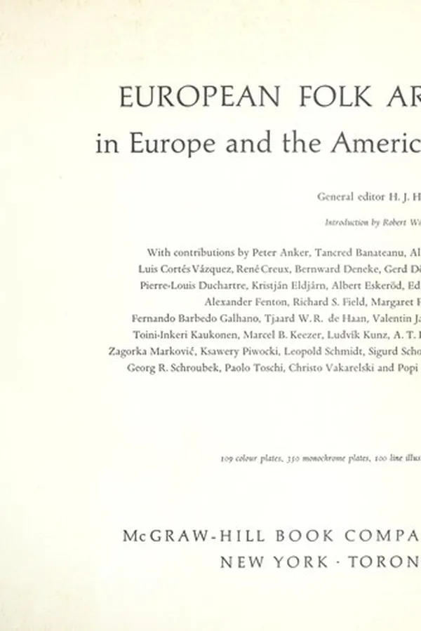 Capa de Europas Volkskunst und die europäisch beeinflusste Volkskunst Amerikas