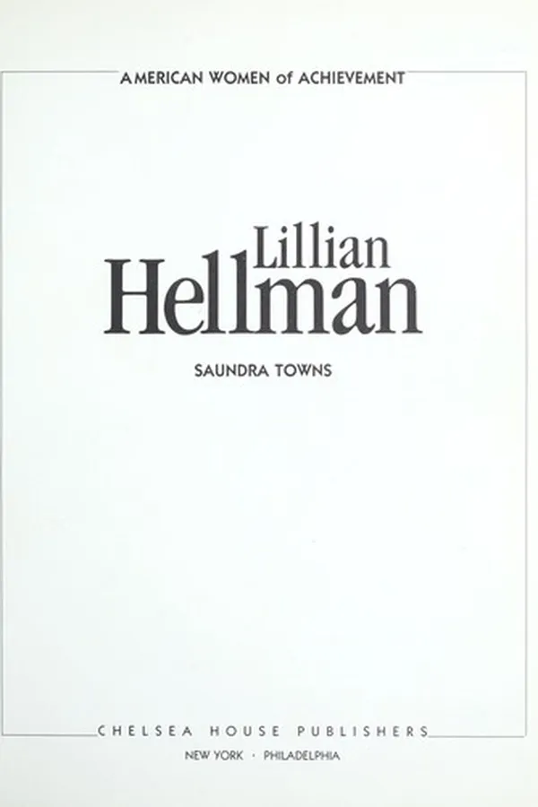 Capa de Lillian Hellman