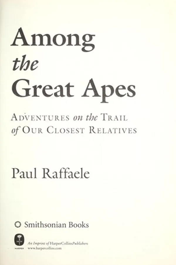 Capa de Among the great apes