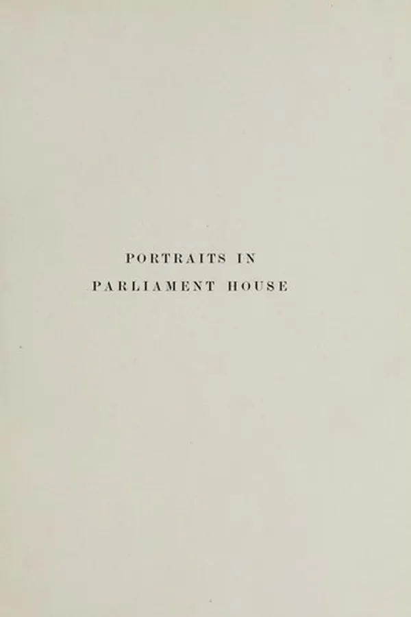 Capa de Portraits in the hall of the Parliament House in Edinburgh