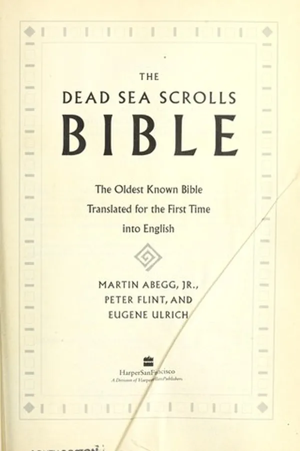 Capa de The Dead Sea scrolls Bible