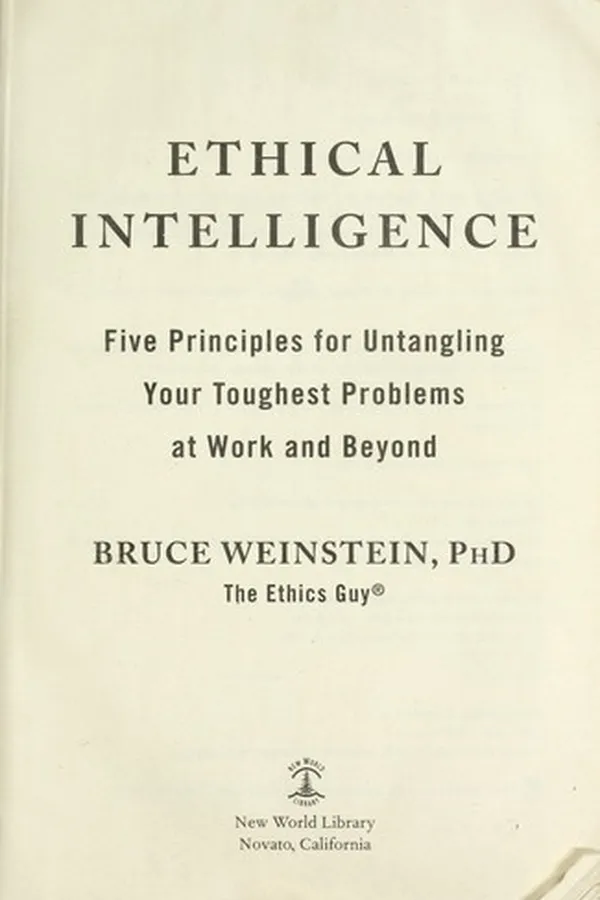 Capa de Ethical intelligence