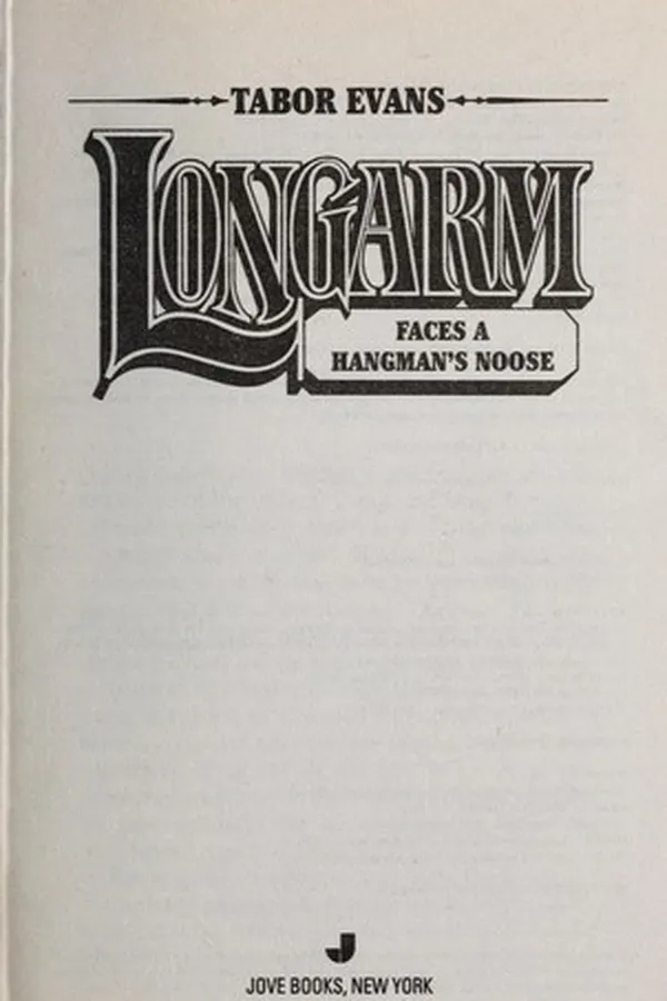 Capa de Longarm faces a hangman's noose