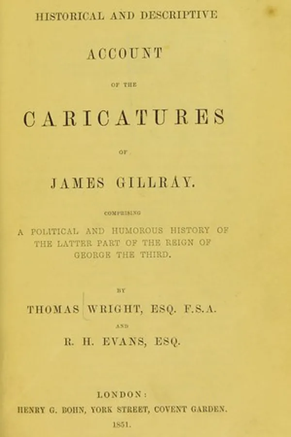 Capa de Historical & descriptive account of the caricatures of James Gillray