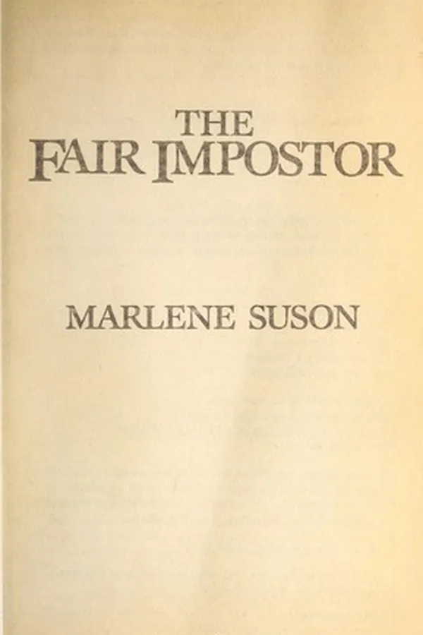 Capa de The Fair Impostor