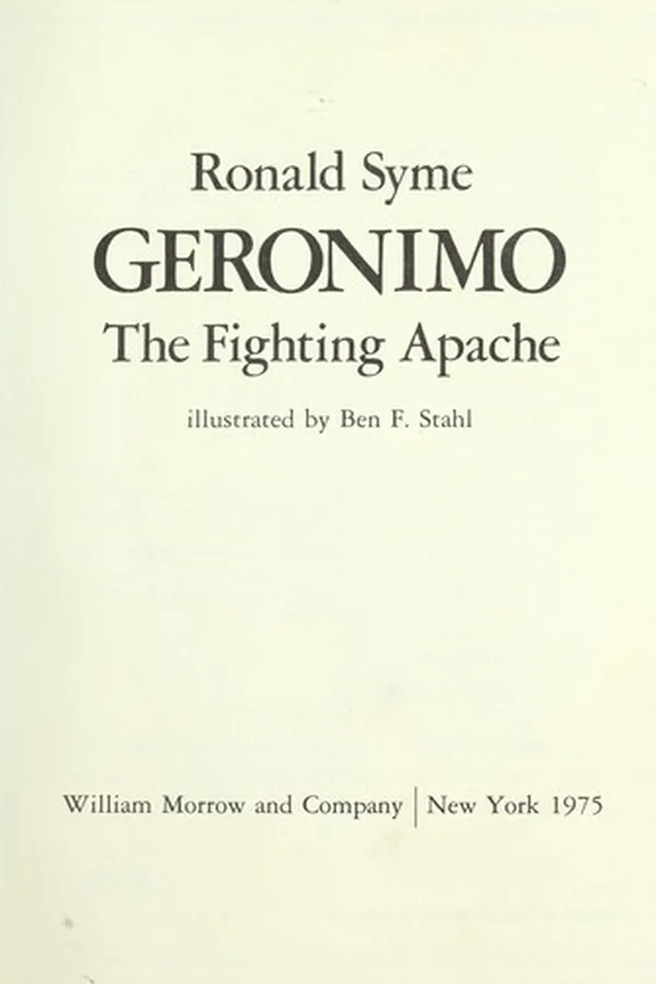 Cover of Geronimo, the fighting Apache