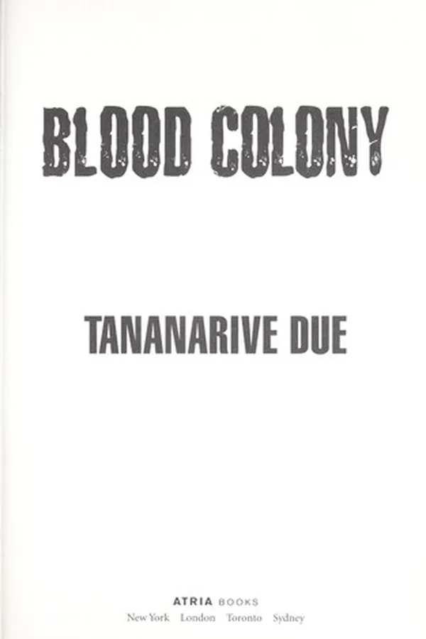 Capa de Blood colony