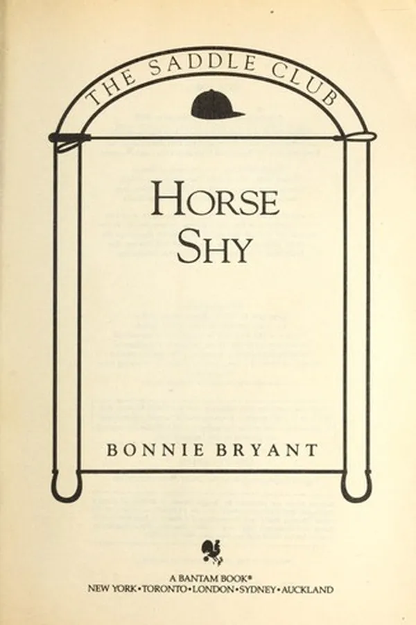 Capa de Horse shy