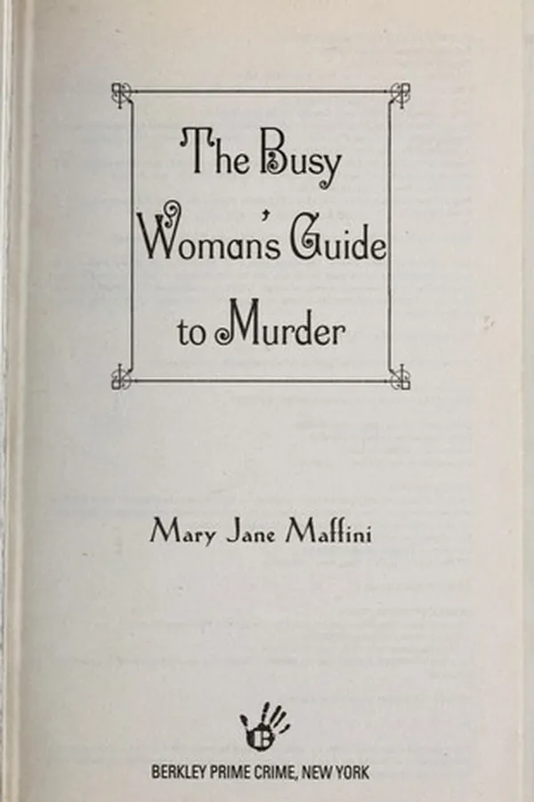 Capa de The busy woman's guide to murder