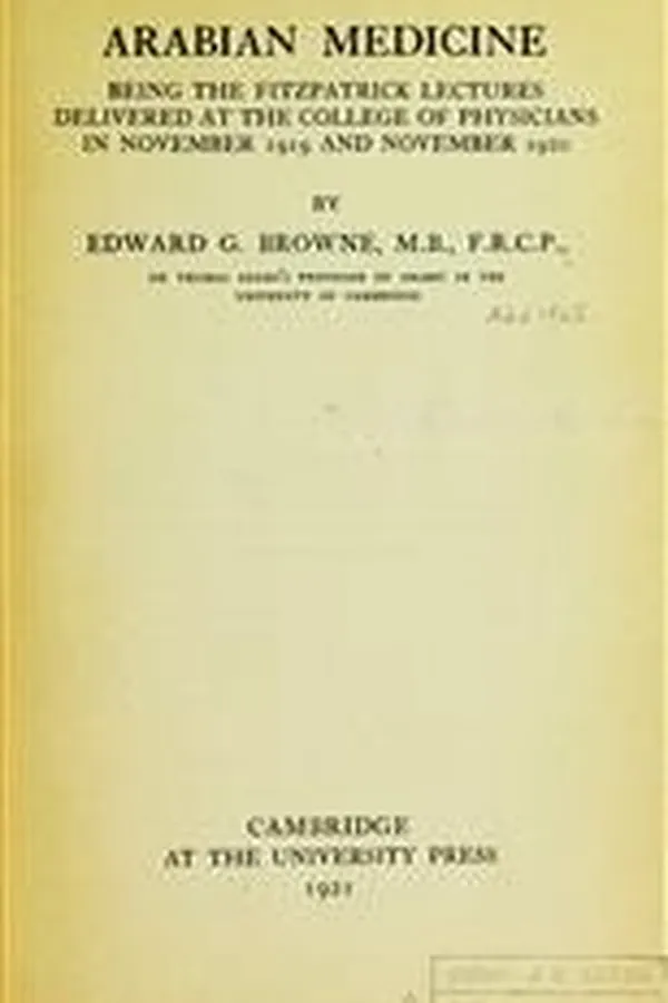 Capa de Arabian medicine
