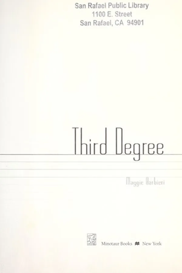 Capa de Third Degree
