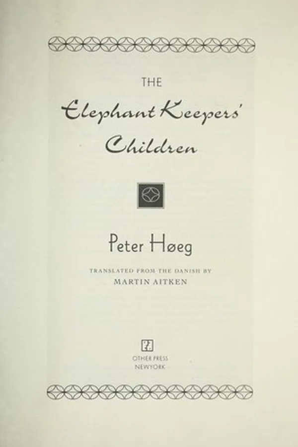 Capa de The elephant keepers' children