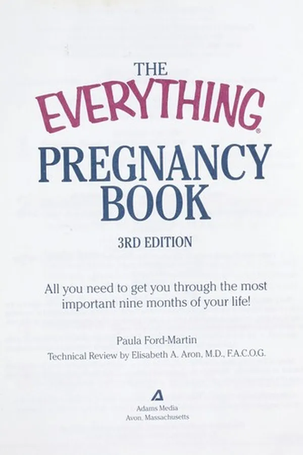 Cover of The everything pregnancy book
