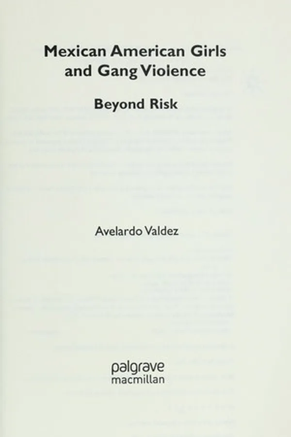 Capa de Intimate partner violence and Mexican American gang girls