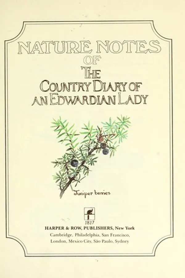 Capa de Nature Notes of the Country Diary of an Edwardian Lady