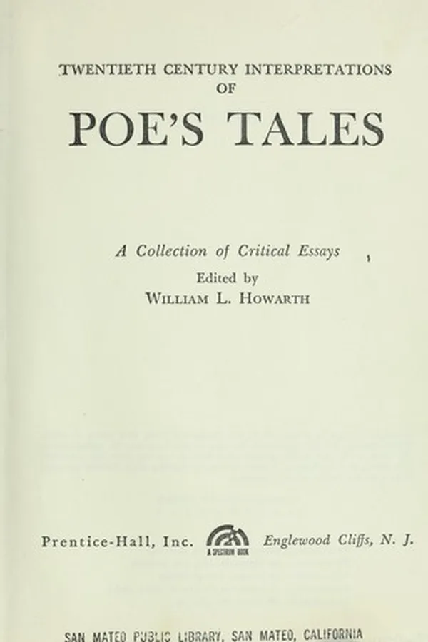 Capa de Twentieth century interpretations of Poe's tales