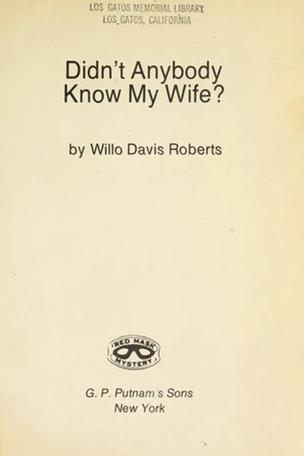 Capa de Didn't anybody know my wife?