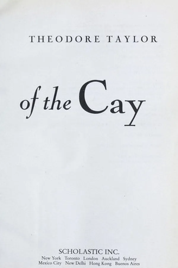Capa de Timothy of the cay