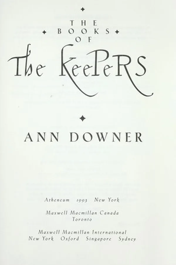 Capa de The Books of the Keepers