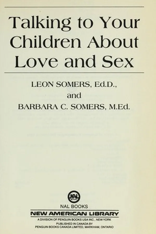 Capa de Talking to your children about love and sex