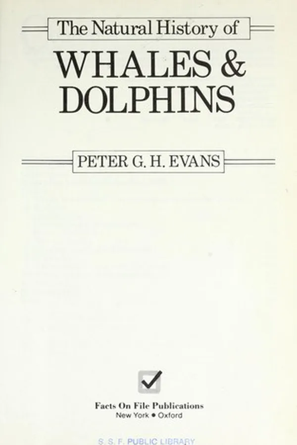 Capa de The natural history of whales & dolphins