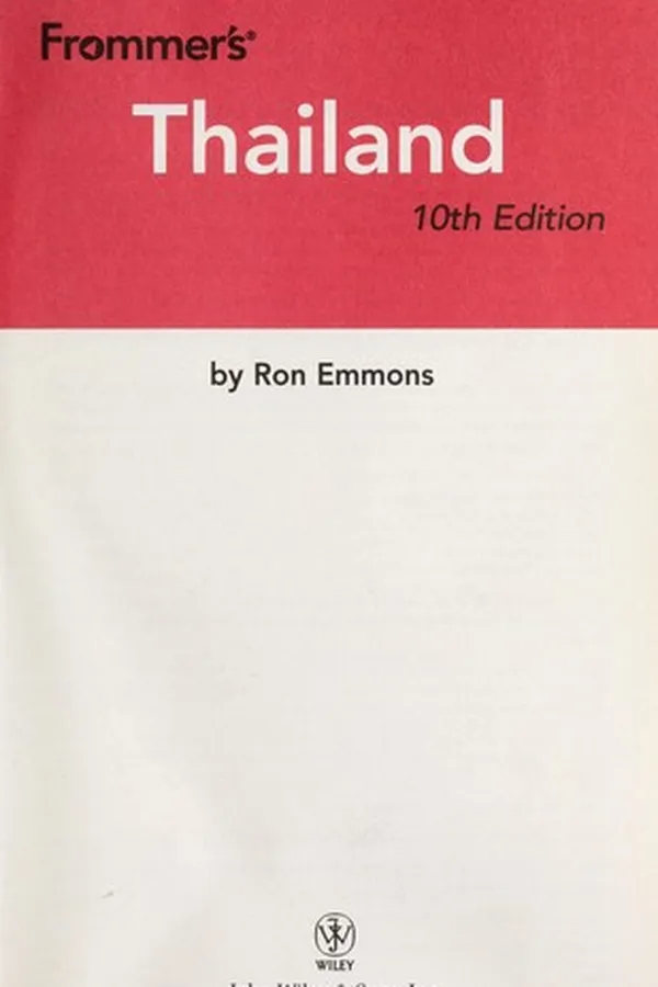 Capa de Frommer's Thailand