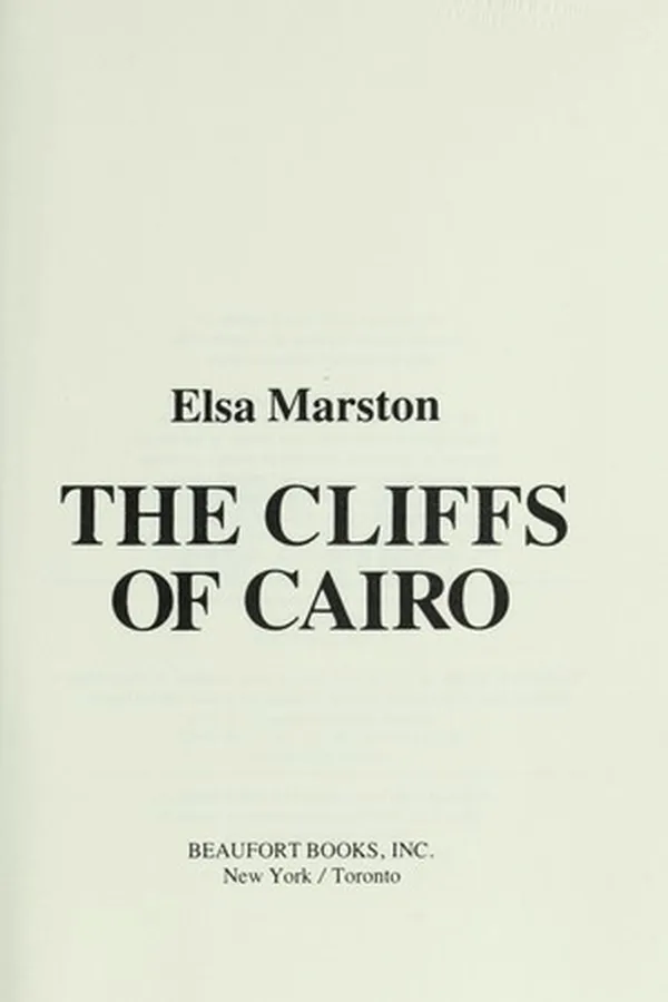 Capa de The cliffs of Cairo