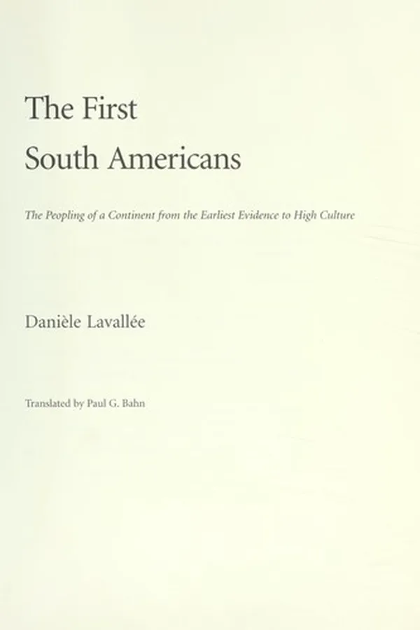 Capa de The first South Americans