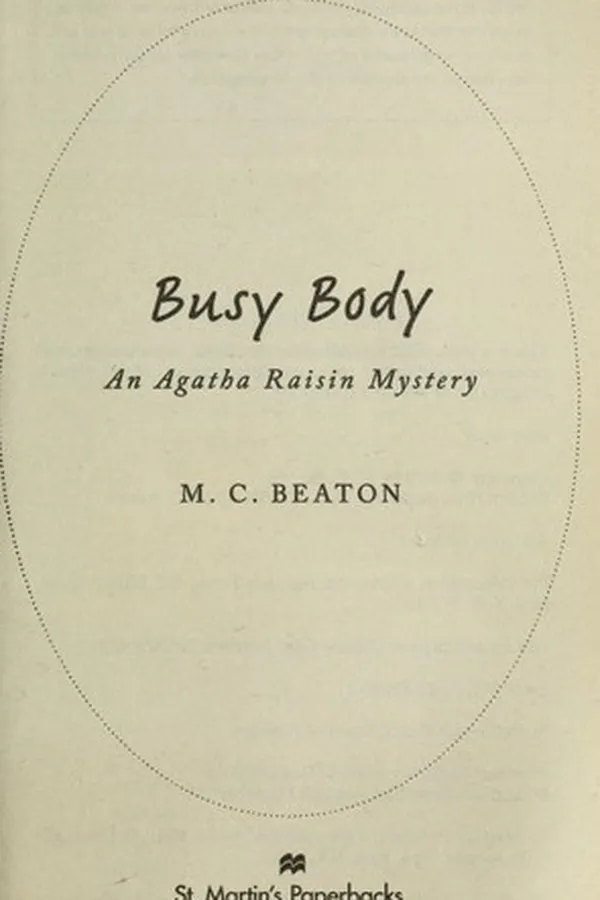 Capa de Busy body