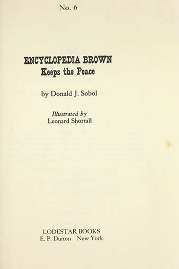 Capa de Encyclopedia Brown Keeps the Peace