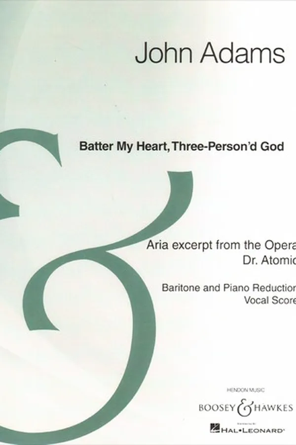 Capa de Batter My Heart, Three-Person'd God